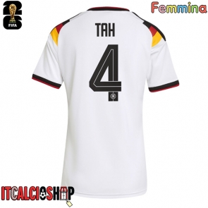 Germania Jonathan Tah #4 Prima Maglia Femmina Mondiali 2026 Manica Corta